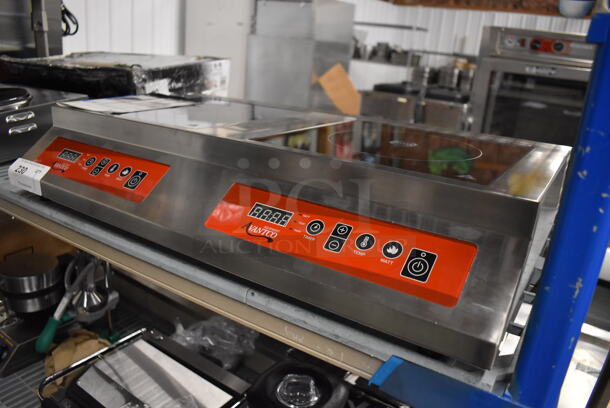 BRAND NEW! Avantco 177IC35DB Stainless Steel Commercial Countertop Electric Powered 2 Burner Induction Range. 208-240 Volts, 1 Phase. 30x17x6. Tested and Working! - Image 3 of 6
