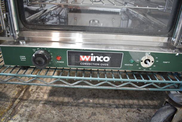 Winco ECO-250 Stainless Steel Commercial Countertop Electric Powered Convection Oven. 120 Volts, 1 Phase.  - Image 4 of 6