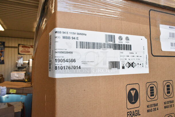 BRAND NEW IN CRATE! Micro Matic MBB 94 E Stainless Steel Commercial 3 Door Back Bar Cooler. 115 Volts, 1 Phase.  - Image 3 of 3