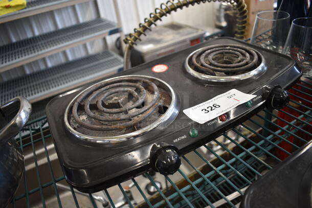 Walmart Model HP202-U21 Metal Countertop Electric Powered Single Burner Range. 120 Volts, 1 Phase. 18x11x3 - Image 3 of 4