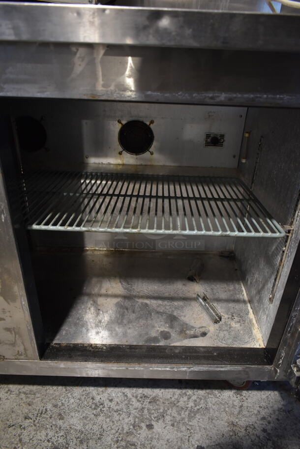 2017 Leader ESLB00 S/C Stainless Steel Commercial 2 Door Undercounter Cooler on Commercial Casters. 115 Volts, 1 Phase. Tested and Does Not Power On - Image 7 of 7