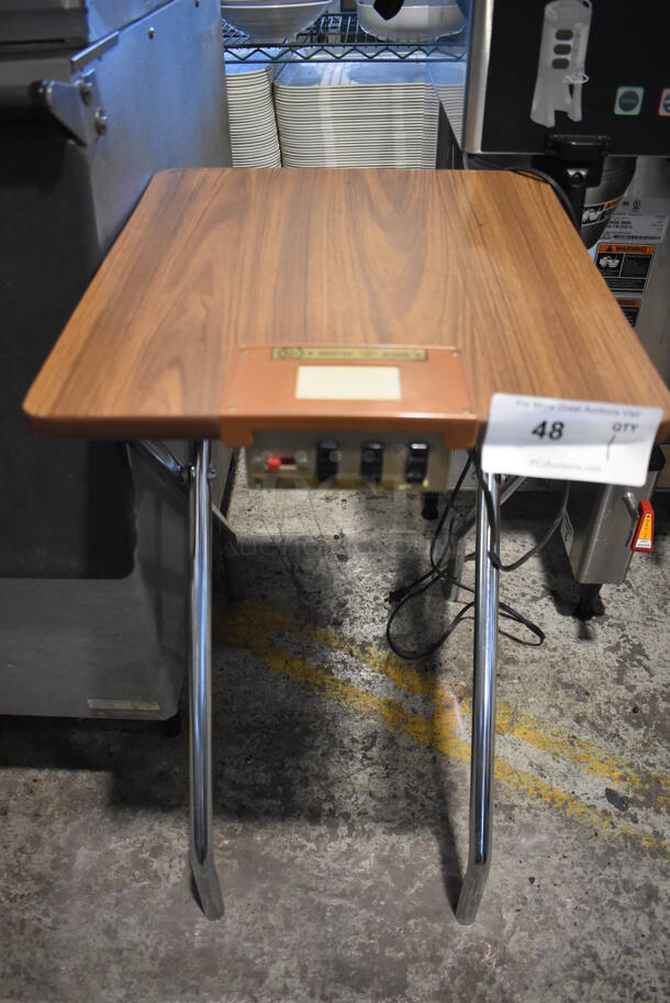 Logan Show King Folding End Table. 18x16x29 - Image 1 of 8