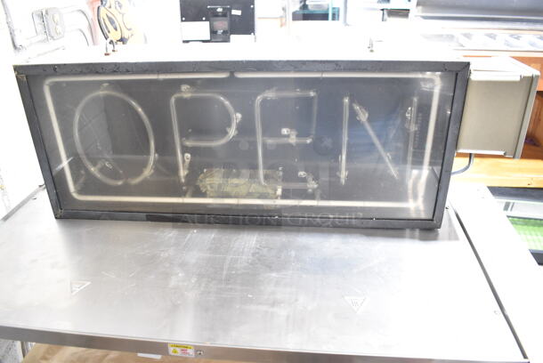 Light Up Neon Open Sign. Buyer Must Pick Up - We Will Not Ship This Item. Tested and Working! - Image 3 of 5