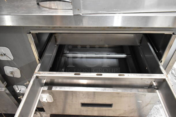 Stainless Steel Commercial 4 Drawer Cooler. Tested and Powers On But Does Not Get Cold - Image 6 of 10