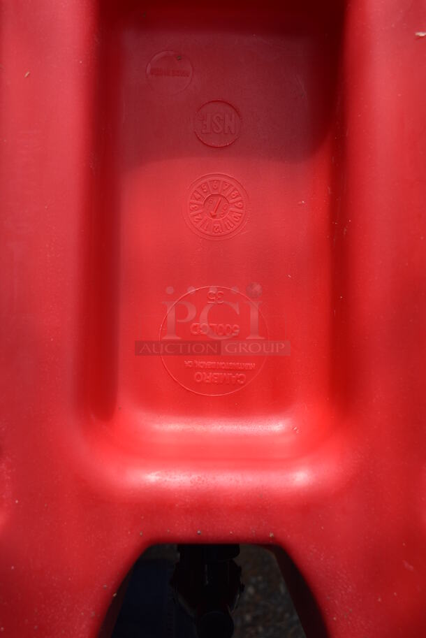 2 Cambro 500LCD Red Poly Insulated Beverage Holder Dispensers. 9x16.5x24. 2 Times Your Bid! - Image 12 of 12