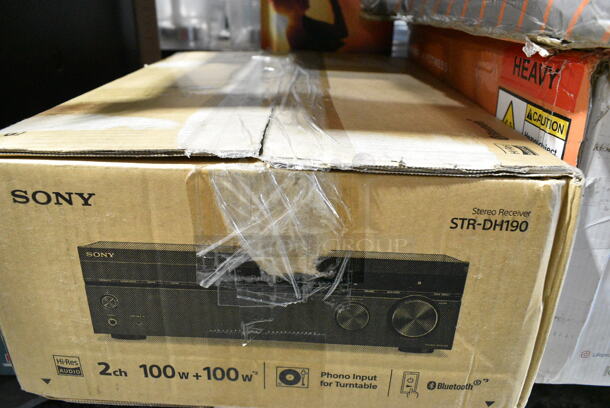3 IN ORIGINAL BOX! Items Including 2 LP-RMX-BLU Vibration Plates, Sony STR-DH190 Stereo Receiver. 3 Times Your Bid!  - Image 6 of 6