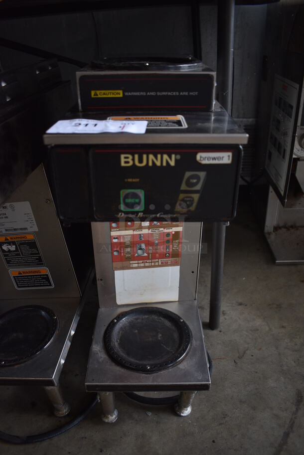 Bunn Model CDBC35 Stainless Steel Commercial Countertop 2 Burner Coffee Machine. 120/240 Volts, 1 Phase. 8x18x24