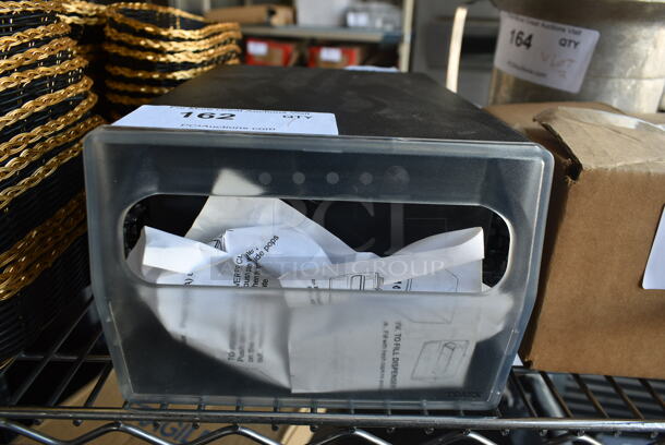 BRAND NEW! Black Metal Napkin Dispenser w/ Clear Poly Face. - Image 3 of 6