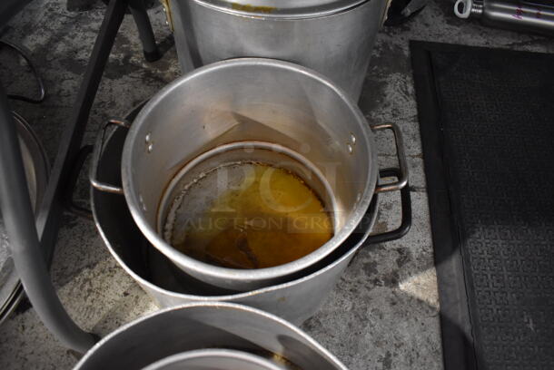 5 Various Metal Stock Pots w/ 1 Lid. Includes 17x13x9. 5 Times Your Bid! - Image 5 of 6