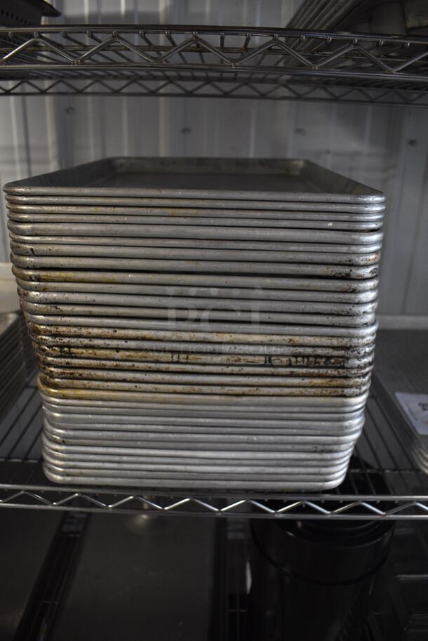 12 Metal Half Size Baking Pans. 13x18x1. 12 Times Your Bid! - Image 3 of 3