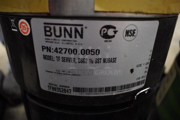 2 Bunn TF SERVER Metal Coffee Servers. 9x12x20. 2 Times Your Bid! - Image 7 of 9