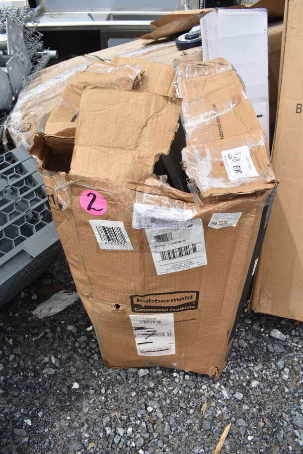 BRAND NEW SCRATCH AND DENT! Rubbermaid 6967914BG FG781408PLAT Platinum Sturdy Chair Restaurant High Chair without Wheels (Ready to Assemble) - Image 3 of 4