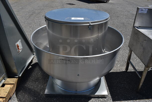 CaptiveAire Model NCA16FA Metal Commercial Rooftop Mushroom Exhaust Fan. 115/208-230 Volts, 1 Phase. 40x40x34