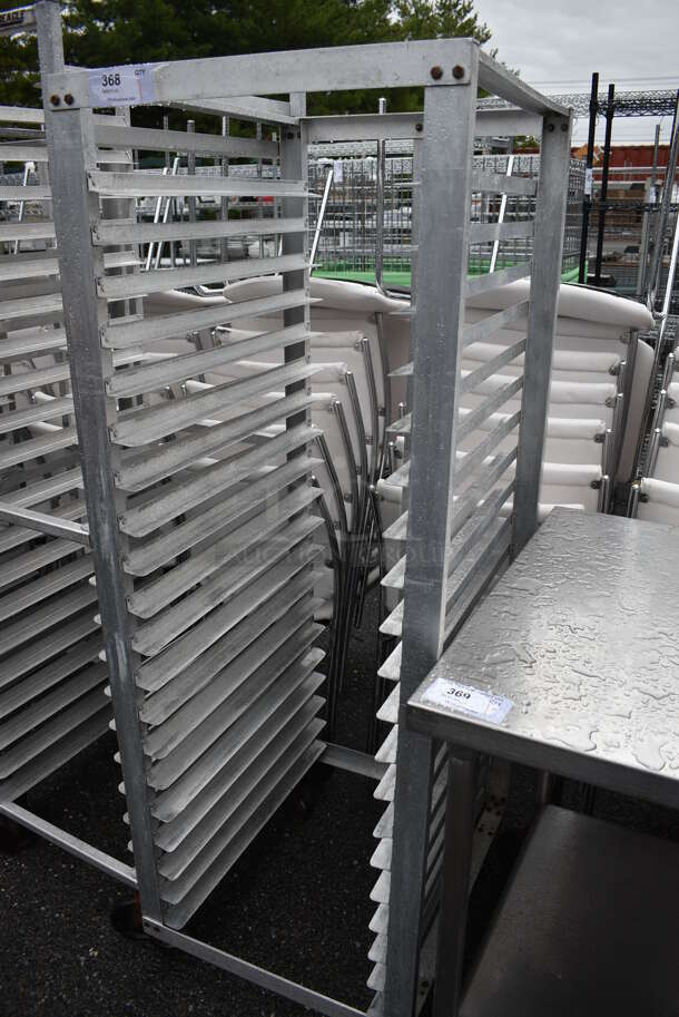 Metal Commercial Pan Transport Rack on Commercial Casters. 22.5x27x65 - Image 2 of 4