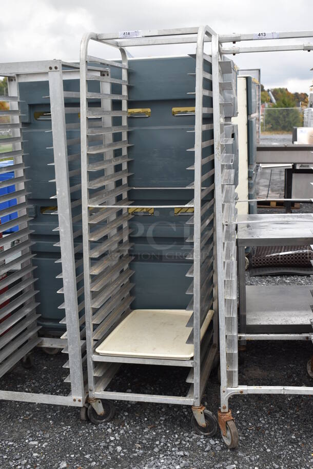 Metal Commercial Pan Transport Rack on Commercial Casters. 20.5x26x69 - Image 3 of 4