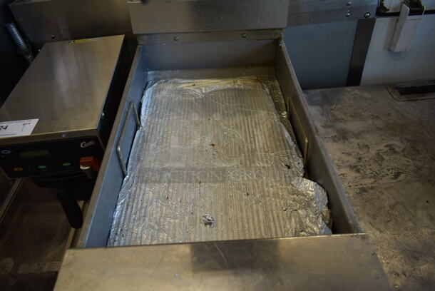 2016 Pitco Frialator SGBNB14 Stainless Steel Commercial Floor Style Fry Dumping Station w/ Warmer.  - Image 3 of 7