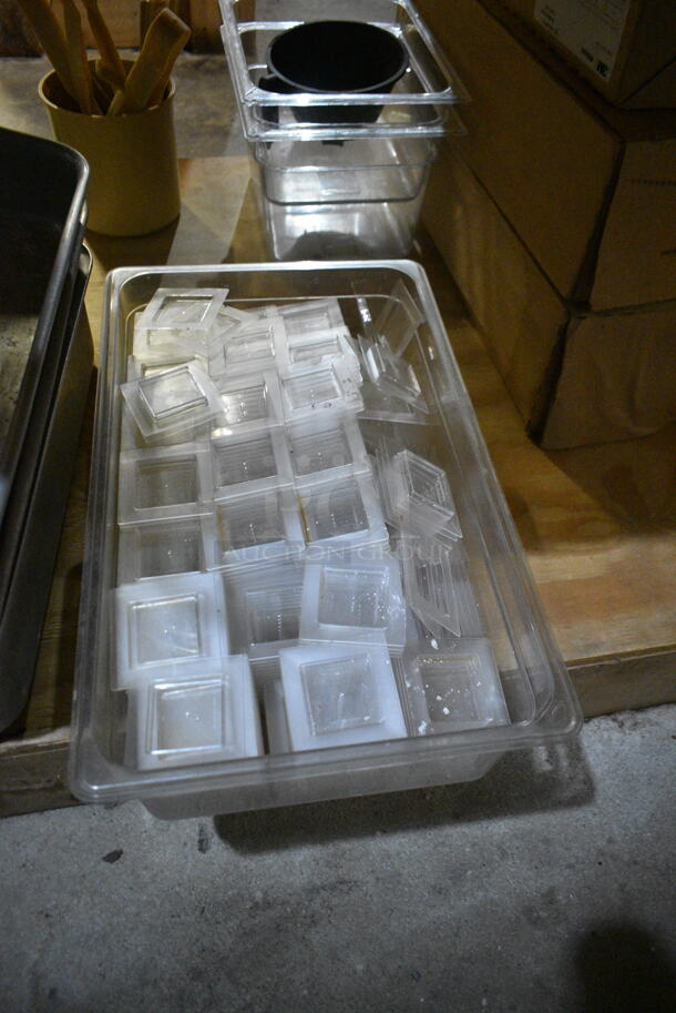 ALL ONE MONEY! Tier Lot of Various Items Including 3M Filters,20x25x1 Filters, Metal Baking Pans and Poly Tongs. (basement)  - Image 3 of 12
