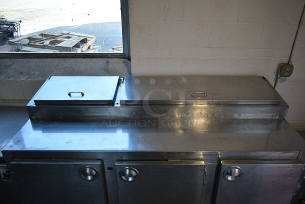 SC72D Stainless Steel Commercial Pizza Prep Table. 115 Volts, 1 Phase. Tested and Powers On But Does Not Get Cold - Image 2 of 9