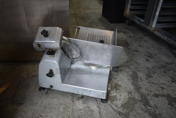 Stainless Steel Commercial Countertop Meat Slicer w/ Blade Sharpener. Tested and Working! - Image 4 of 5