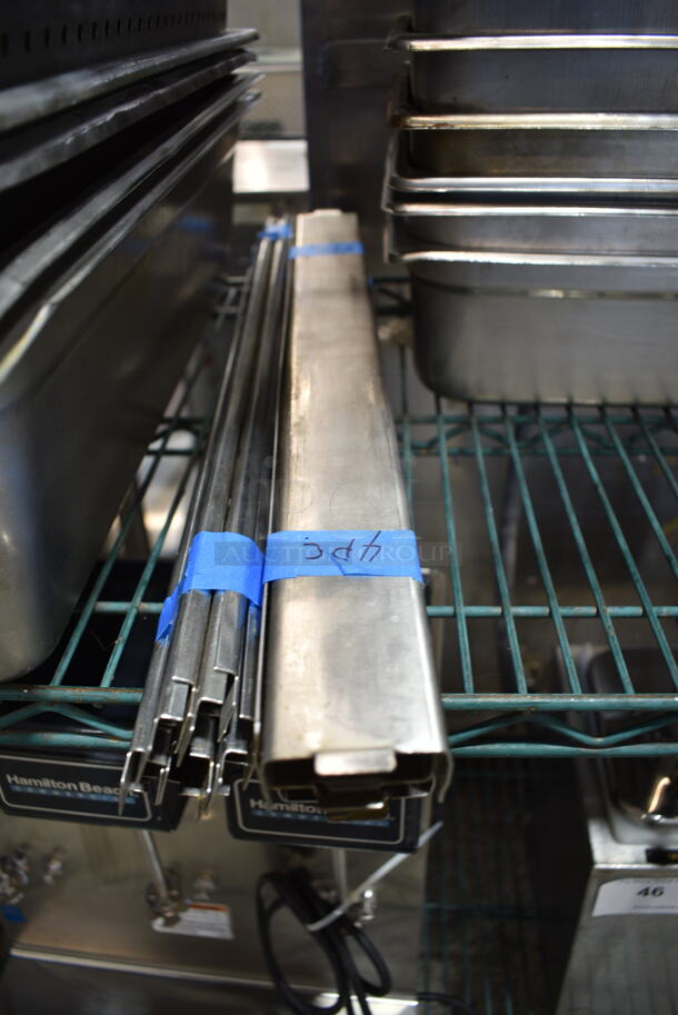 20 Various Stainless Steel Items Including Drop In Bins and Adapters. Includes 10x13x6. 20 Times Your Bid! - Image 4 of 6