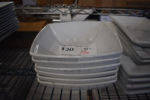 ALL ONE MONEY! Lot of 13 Various White Ceramic Dishes.  - Image 2 of 3