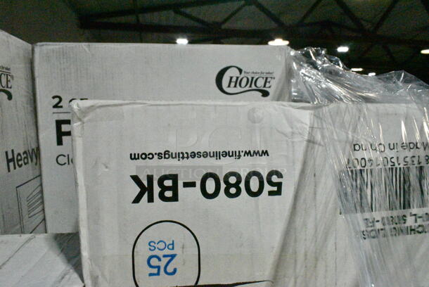PALLET LOT of 23 BRAND NEW Boxes Including 130WWHFORKH Choice White Heavy Weight Wrapped Plastic Fork - 1000/Case, Fineline 5080-BK Super Bowl 80 oz. Black PET Plastic Bowl - 25/Case, DBP09HAM2015 Dixie Hampton Inn Dixie Basic 8-1/2" Plate Case Of 500, 760SOUP8WPA Choice 8 oz. White Double Poly-Coated Paper Food Cup with Vented Paper Lid - 250/Case, 4 Box 5001RT800B Lavex 8" White Hardwound Paper Towel, 800 Feet / Roll - 6/Case, 2 Box 395TO961 EcoChoice 9" x 6" x 3" Compostable Sugarcane / Bagasse 1 Compartment Take-Out Container - 200/Case, 395TO991 EcoChoice 9" x 9" x 3" Compostable Sugarcane / Bagasse 1 Compartment Take-Out Box - 200/Case, 2 Box 128HD12COMBO Choice Heavy Duty 12 oz. Microwavable Translucent Plastic Deli Container and Lid Combo Pack - 240/Case, 50010W Choice 10 oz. White Poly Paper Hot Cup - 1000/Case. 23 Times Your Bid!  - Image 4 of 12