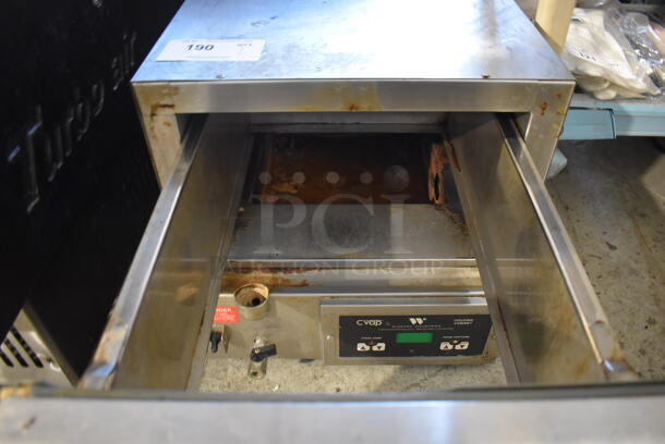 2021 Winston HBB0N1GE CVap Stainless Steel Commercial Countertop Single Drawer Warming Drawer. 120 Volts, 1 Phase. 16x27x16. Tested and Working! - Image 4 of 6