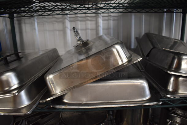 ALL ONE MONEY! Tier Lot of 6 Stainless Steel Chafing Dish Dome Covers - Image 3 of 5