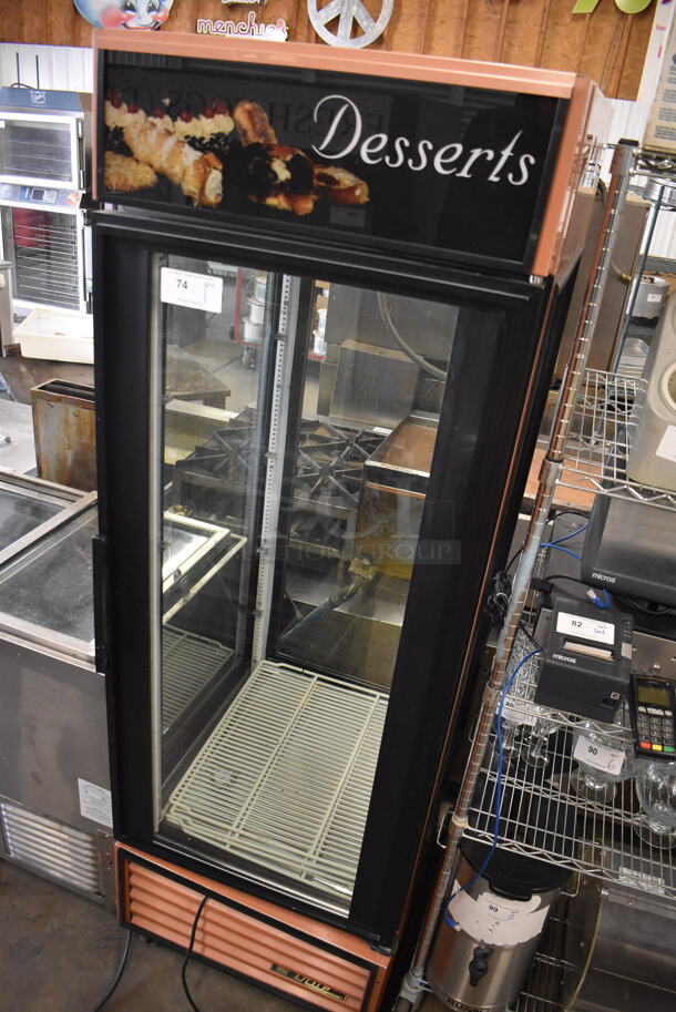 True G4SM-23 Metal Commercial Single Door Reach In Cooler Merchandiser on Commercial Casters. 115 Volts, 1 Phase. 27x32x82. Tested and Working! - Image 2 of 5