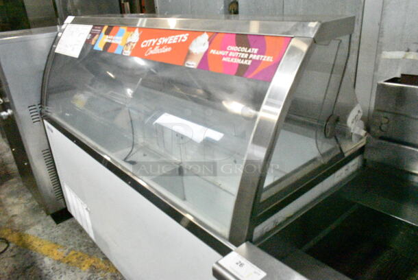 Metal Commercial Floor Style Ice Cream Dipping Cabinet. Tested and Working! - Image 3 of 7