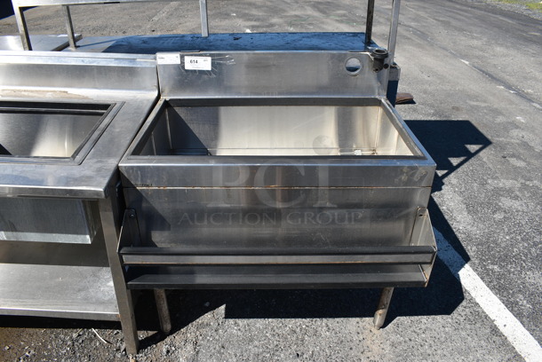 Glastender Model IBB-36-CP10 Stainless Steel Ice Bin w/ Speedwell and Cold Plate. 36x29x38