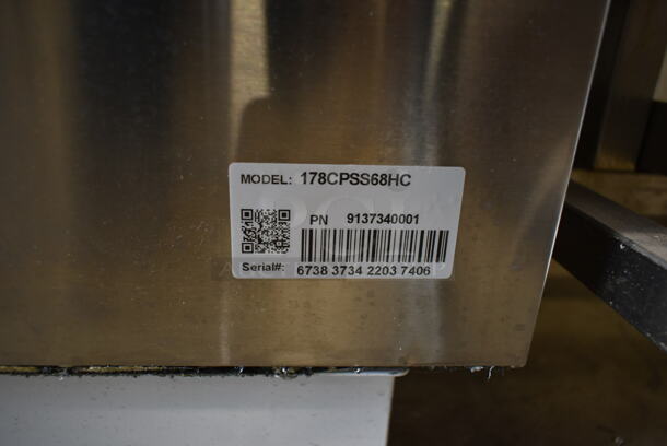 BRAND NEW SCRATCH AND DENT! Avantco 178CPSS68HC Stainless Steel Commercial Ice Cream Dipping Cabinet w/ Collars. 120 Volts, 1 Phase. Tested and Working! - Image 6 of 7