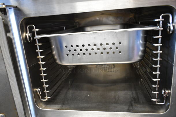 Cleveland 24CGA6.2S Stainless Steel Commercial Natural Gas Powered 2 Deck Steam Cabinet. 50,000 BTU.  - Image 7 of 9