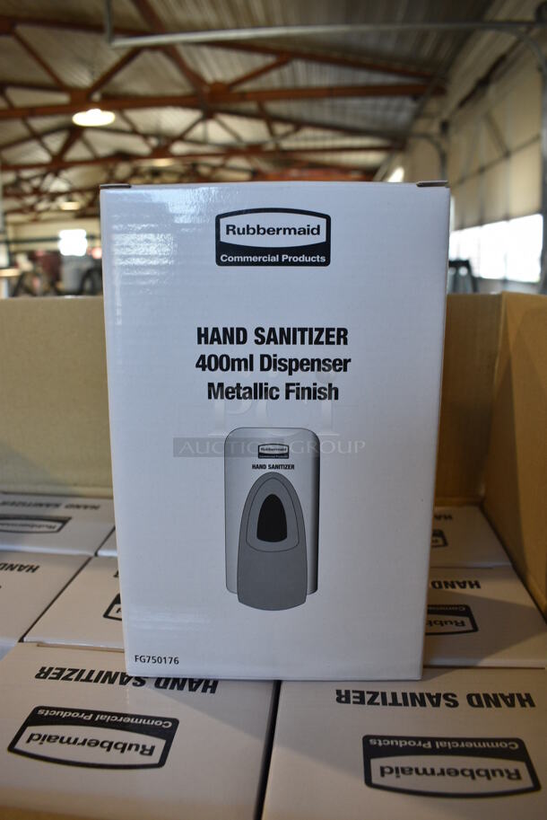12 BRAND NEW IN BOX Rubbermaid Metallic Finish Hand Sanitizer Dispensers. 3.5x5x7.5. 12 Times Your Bid! - Image 4 of 5
