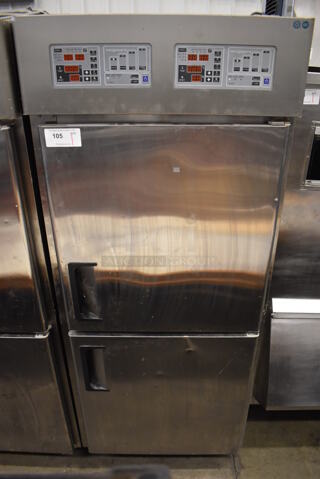 Paris Croissant SD-1 Stainless Steel Commercial 2 Half Size Door Reach In Dough Conditioner. 220 Volts. 31x45x76