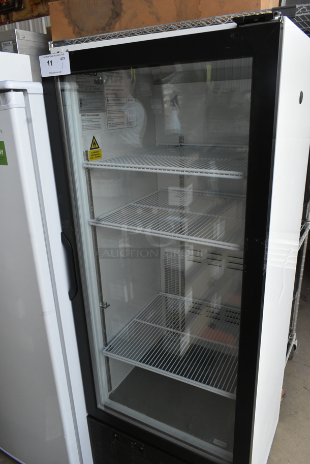 Habco SE12HC Metal Commercial Single Door Reach In Cooler Merchandiser w/ Poly Coated Racks. 115 Volts, 1 Phase. Tested and Working! - Image 2 of 4