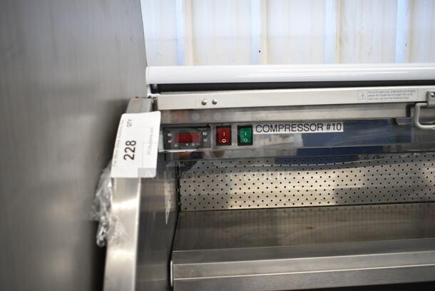 Metal Commercial Floor Style Open Grab N Go Merchandiser Display Case. Cannot Test Due To Cut Power Cord - Image 3 of 7