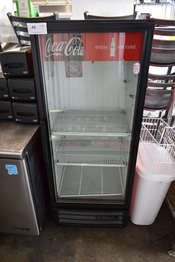 True GDM-12 Metal Commercial Single Door Reach In Cooler Merchandiser w/ Poly Coated Racks. 115 Volts, 1 Phase. Tested and Working! - Image 1 of 9