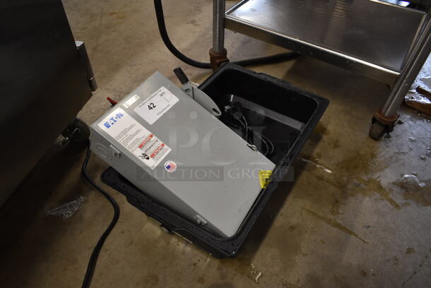 ALL ONE MONEY! Lot of Eaton Gray Metal Power Box and Sunnex Food Warmer. - Image 2 of 9