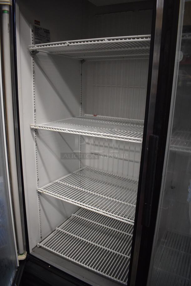 True Model GDM-49F Metal Commercial 2 Door Reach In Freezer Merchandiser w/ Poly Coated Rack on Commercial Casters. 115/208-230 Volts, 1 Phase. 54x32x82 - Image 4 of 6