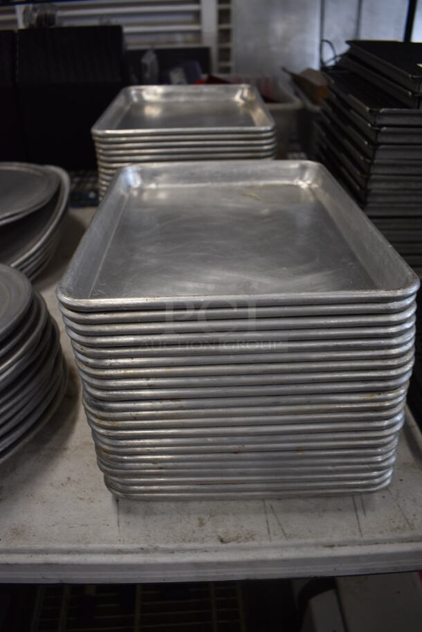 24 Metal Baking Pans. 9.5x13x1. 24 Times Your Bid! - Image 2 of 3