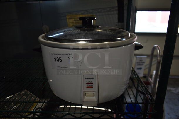 BRAND NEW SCRATCH AND DENT! Panasonic SR-GA421H Metal Countertop Rice Cooker. 120 Volts, 1 Phase. Tested and Working! - Image 1 of 4