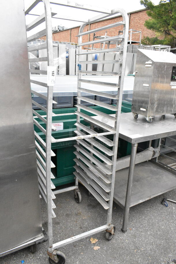 Metal Commercial Pan Transport Rack on Commercial Casters.  - Image 2 of 4