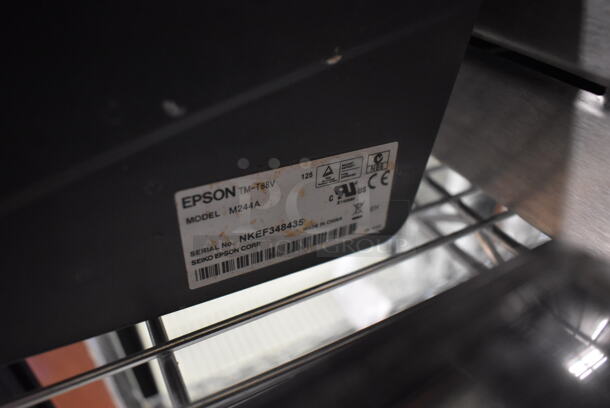 Micros 15" POS Monitor, Epson M244A Receipt Printer, Ingenico iCT220 Credit Card Reader, Powervar ABC100-11 Power Conditioner and Metal Cash Drawer - Image 6 of 8