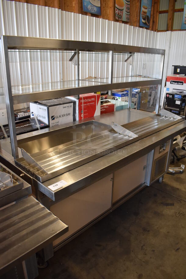 Servolift Eastern 502-3R Metal Commercial Portable Buffet Station w/ 2 Over Shelves and Tray Slide on Commercial Casters. 120/208 Volts, 1 Phase. 77x49x64 - Image 7 of 7