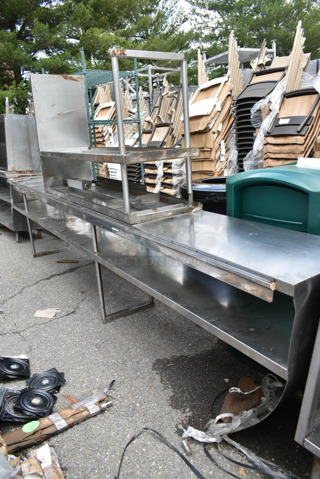 2 Eagle Stainless Steel 2 Tier Over Shelves. 160x18x33, 64x18x37. 2 Times Your Bid!