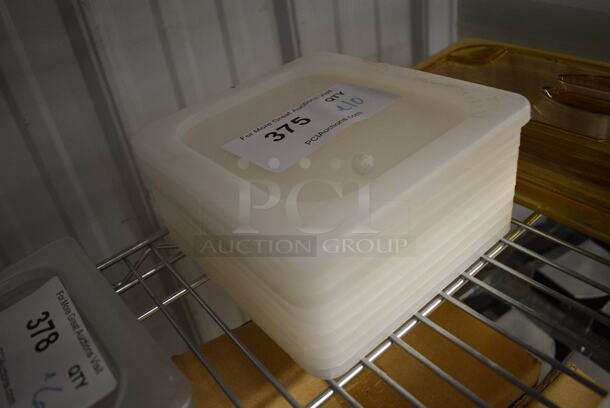 ALL ONE MONEY! Lot of 10 Poly 1/6 Size Drop In Bin Lids! - Image 2 of 3