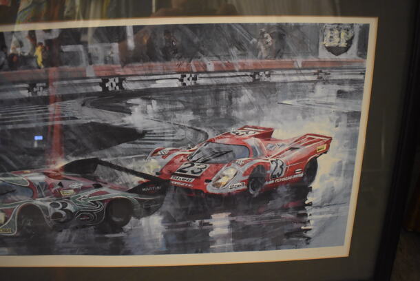 Framed Picture of Racing in the Rain. - Image 5 of 8