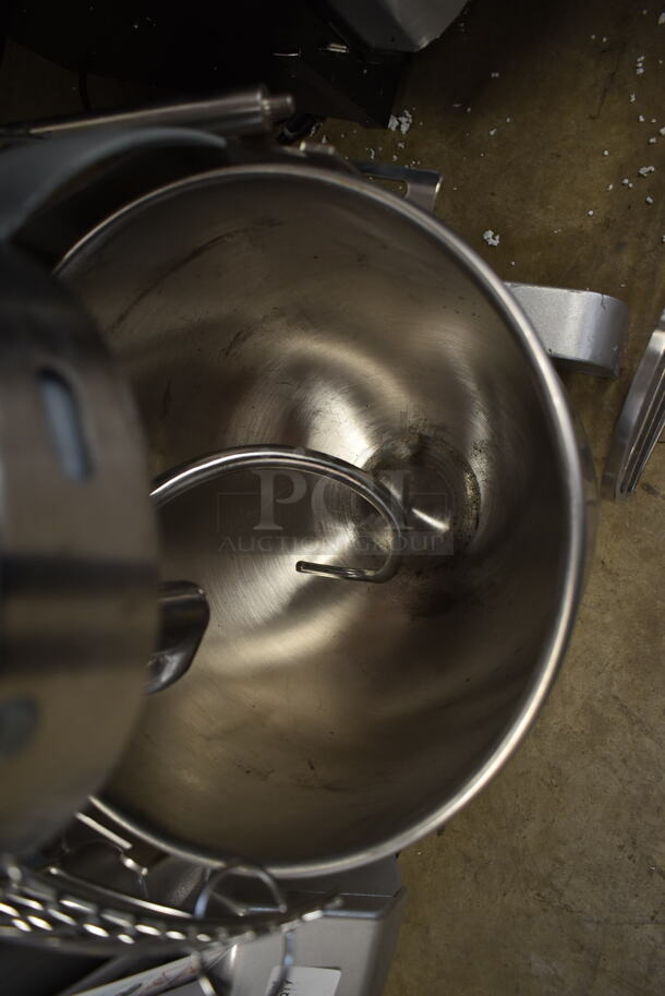 Galaxy 177GMIX20 Commercial 20 Quart Planetary Dough Mixer w/ Stainless Steel Mixing Bowl, Bowl Guard, Dough Hook and Paddle Attachments. 110 Volts, 1 Phase. Cannot Test Due To Cut Power Cord - Image 8 of 9