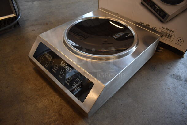 BRAND NEW IN BOX! 2021 Galaxy Model 177GIWC18 Stainless Steel Commercial Countertop Electric Powered Wok Induction Range. 120 Volts, 1 Phase. 13.5x17x5. Tested and Working! - Image 4 of 6